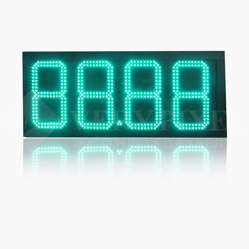 8.888 LED Gas Station Price Sign-Green-12''