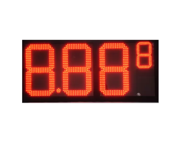 8.889 LED Gas Station Price Sign-Red-8''