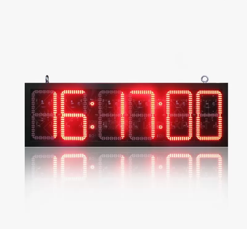 Time & Temperature LED Sign-88:88:88 -Red-6"-IP65