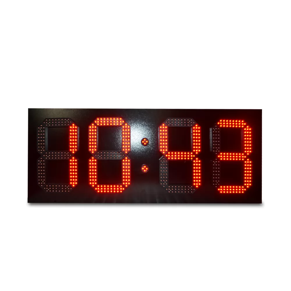 Time&Temperature LED Sign 88:8℃/℉ Red 5”IP65